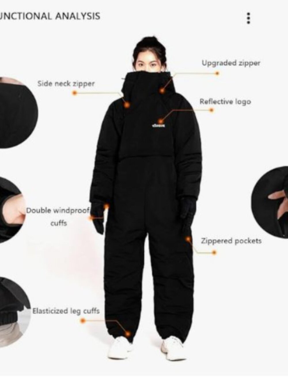 ✨NWT - Men & Women's One Piece Ski Suit Warm Jumpsuits Waterproof Size 4XL